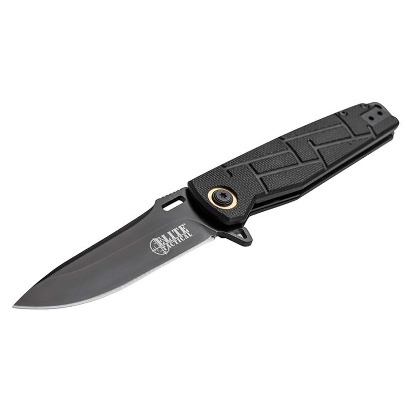 Elite Tactical Black Pocket Knife, , large image number 2